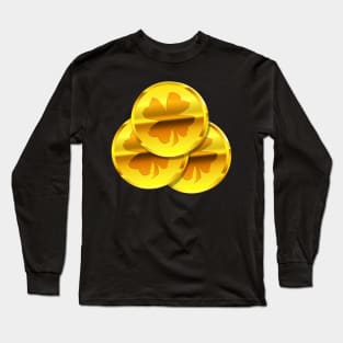 Lucky penny gold coin Long Sleeve T-Shirt